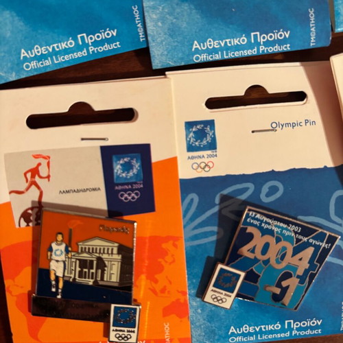 Athens 2004 Olympic Games pins like new, set of 8
