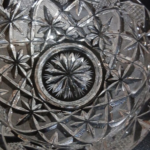 Vintage Bohemia Crystal Ashtray lead crystal 24% like new