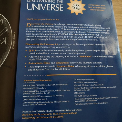 Discovering the Universe book like new with CD
