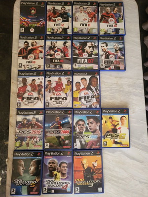 Παιχνίδια PlayStation 2 αθλητικά μεταχειρισμένα, πακέτο 18, πλήρη με εγχειρίδια