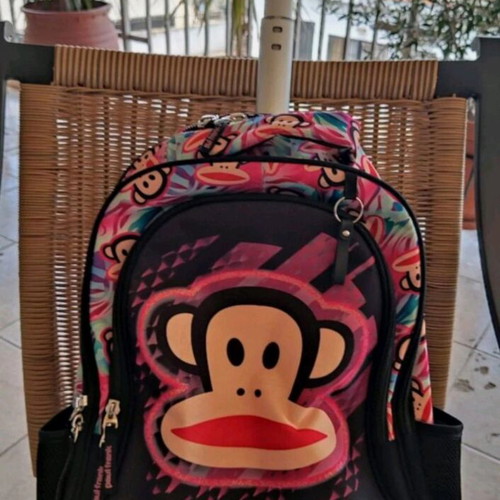 Paul Frank school bag used with wheels for elementary kids