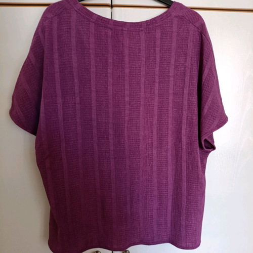 Marks and Spencer purple blouse new with elasticity XXL