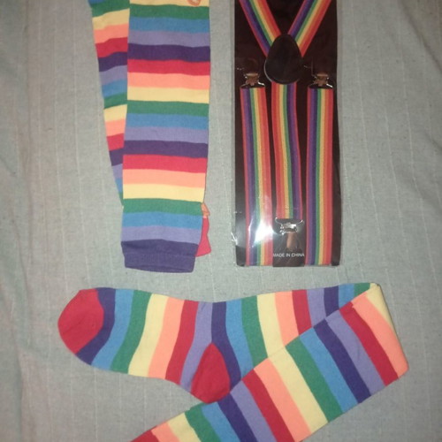Rainbow pride accessories pack of 4 new