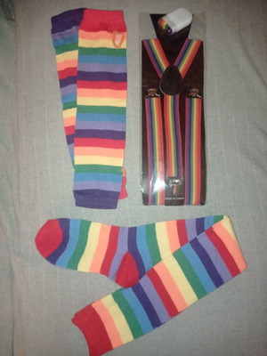 Αξεσουάρ rainbow pride πακέτο 4 τεμαχίων νέα