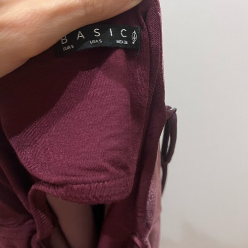 Stradivarius top like new with velvet texture multicolor purple