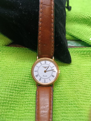 Longines Quartz women's vintage watch used with leather strap