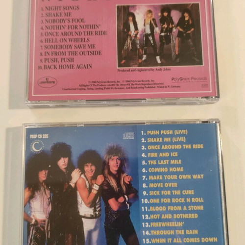 Cinderella Night Songs & The Collection 2 CD like new, rock