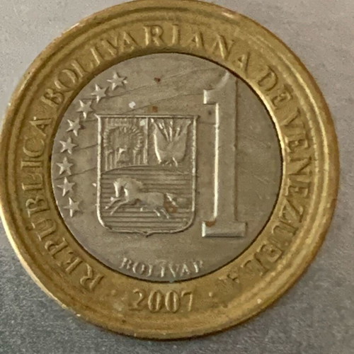 Venezuela coins like new, 3 pieces from 2007 and 2012