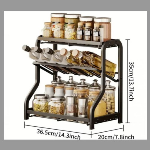 Metal spice organizer rack new