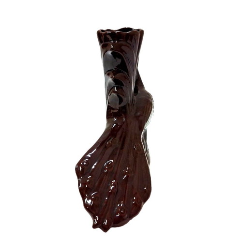 Vintage ceramic vase in the shape of a stylized peacock like new