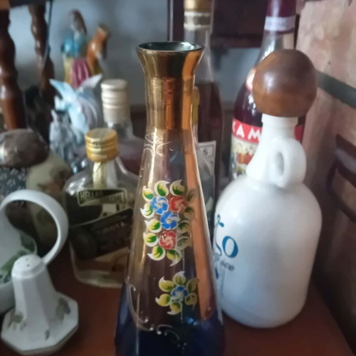 Murano carafe from 1950 used, height 29cm