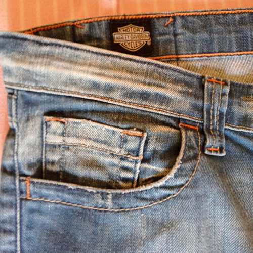Harley Davidson women's jeans pants used, blue, size 40