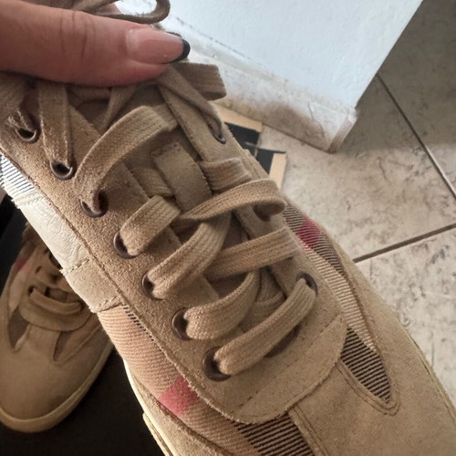 Burberry sneakers size 43 used, beige casual style