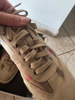 Burberry sneakers size 43 used, beige casual style