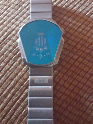 Storm wristwatch new, silver men's
