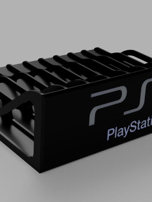 PlayStation 3 game holder for 10 discs with PS3 logo made to order