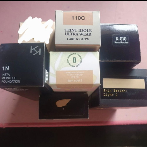 Foundation set like new with Lancome, Fenty Beauty, Nyx, Maybelline, Pat McGrath