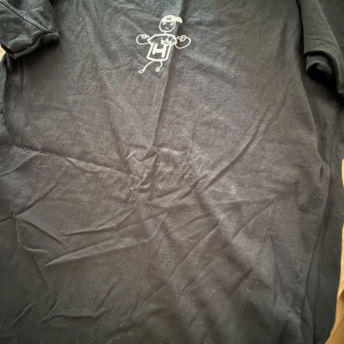 Unisex black T-shirt one size