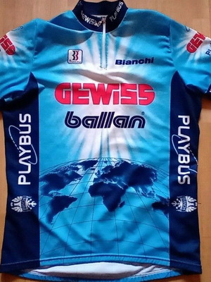 Biemme Gewiss Playbus Ballan Bianchi Cycling Jersey Size L/XL like new