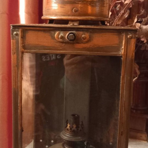 Nautical lantern used, old brass
