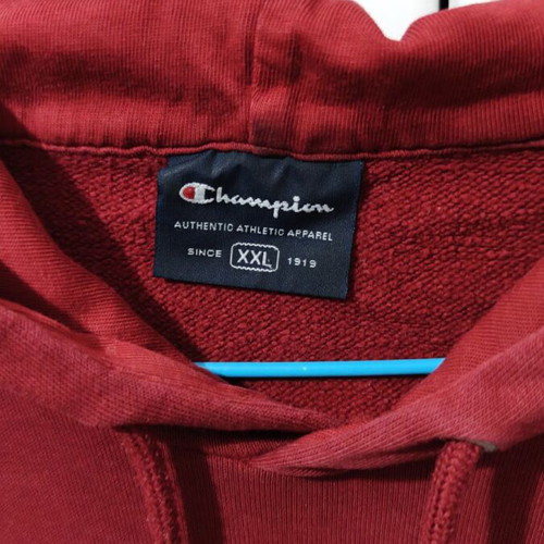 Champion men's hoodie used like new, red color