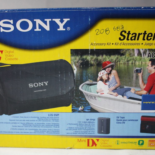 Sony Starter Accessory Kit ACC DVP Handycam με μπαταρία NP FP50 και Mini DV ταινία