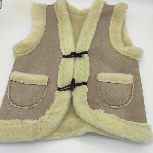 Children's vest made of natural wool new