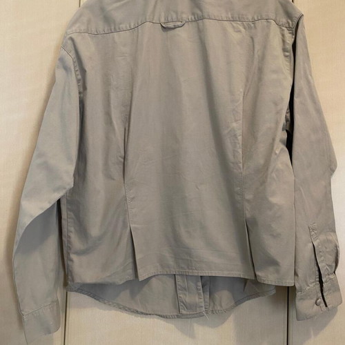 Esprit shirt used with leather collar detail, beige brown