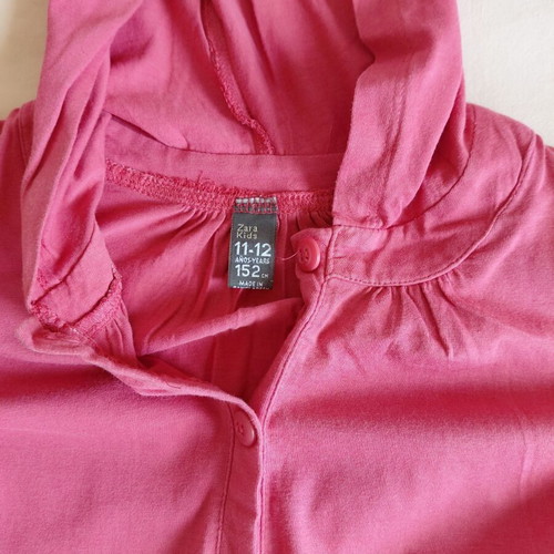 Zara Girls' Cotton Dress coral 11-12 years like new