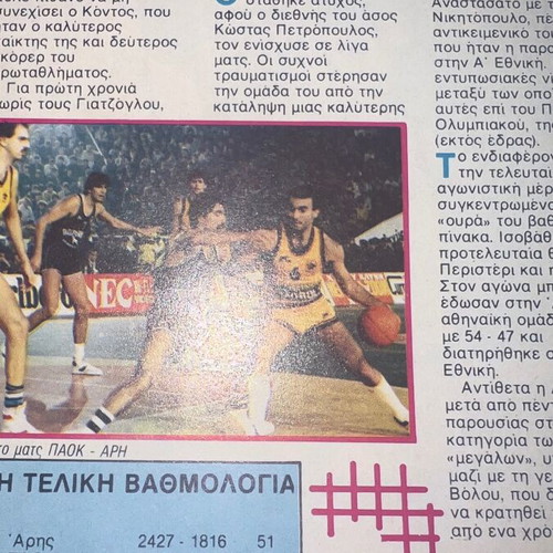 Aris Basket Rare Poster Pack used, 26x21 cm