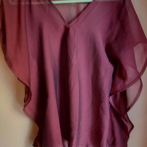 Tunic like new, size M, brown and red