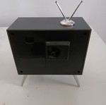 Clock in television shape new, analog tabletop