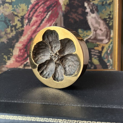 Monique Gerber Bronze Paperweight vintage, signed MG, 1970 France