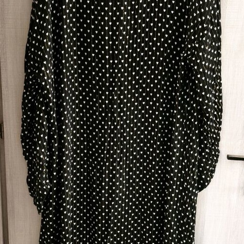 Vassia Kostara kimono like new, lurex fabric with heart design, one size