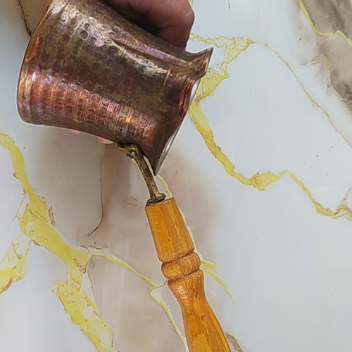 Copper briki used, traditional