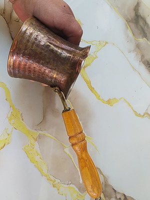 Copper briki used, traditional