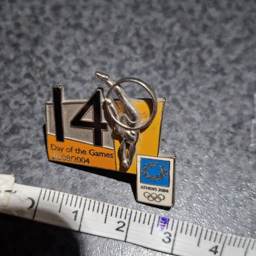 Olympic Pin Athens 2004 Gymnastics Day 14 like new