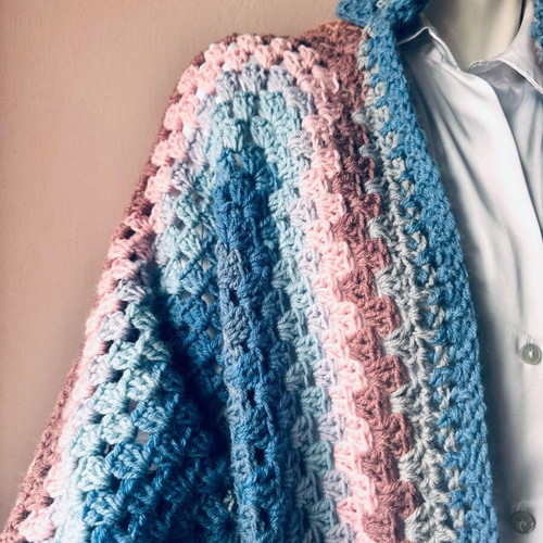 Handmade knitted cardigan new in pastel shades