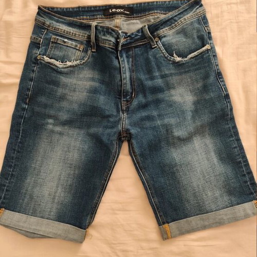Leox denim shorts jean bermuda size 36
