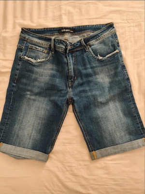 Leox denim shorts jean bermuda size 36