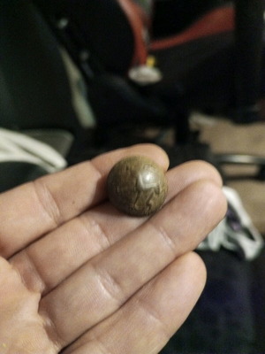 Antique military button used, officer's