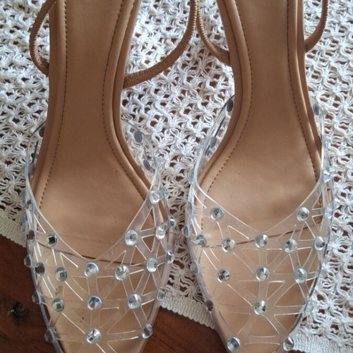 Zara beige platform sandals like new, size 39