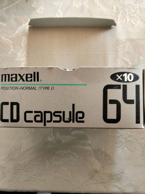 Касети Maxell CD Capsule 64 нови, комплект от 10 бр.