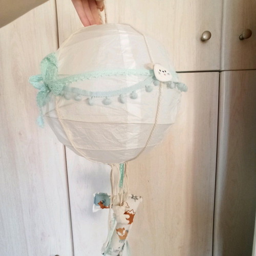 Handmade children's ceiling light boho style with letter "G" new