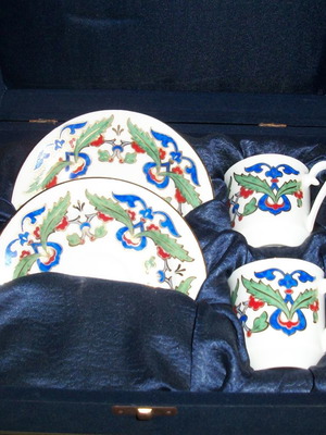 Coffee set porcelain new, unused in its case