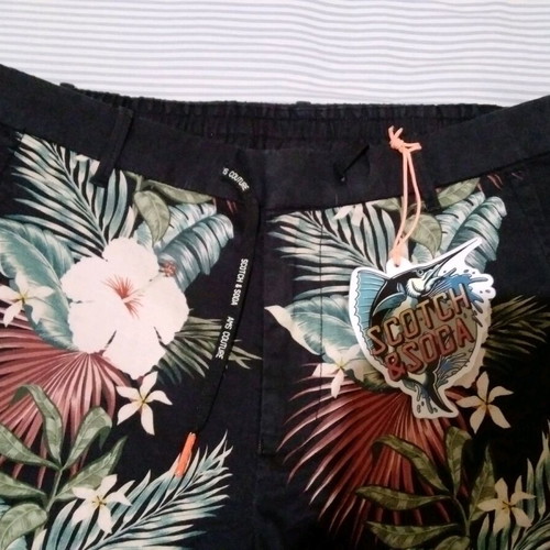 Scotch & Soda unisex linen bermuda shorts new, size 16