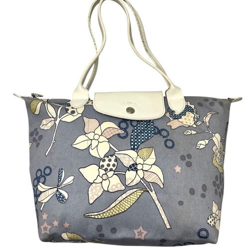 Longchamp Pliage shoulder bag floral pattern used