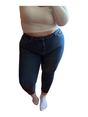 Bershka high-waisted jeans new, size XXL, blue