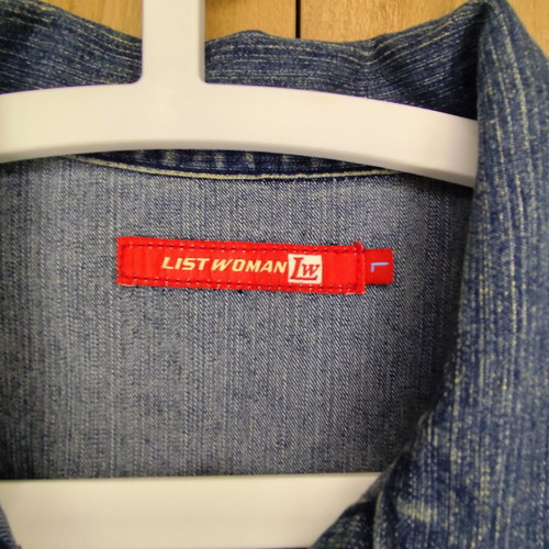 Y2K vintage style elastic denim jacket like new, blue, size L