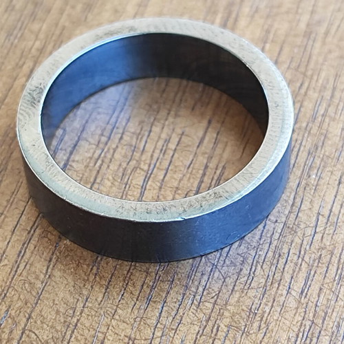 Tumi men's ring size 10 surgical steel like new
